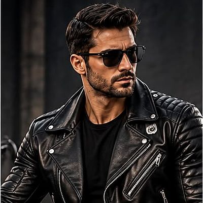 Leather Biker Jackets (illustrative image)