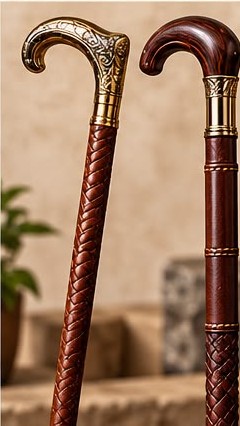 Leather-Covered Dress Cane (illustrative image)