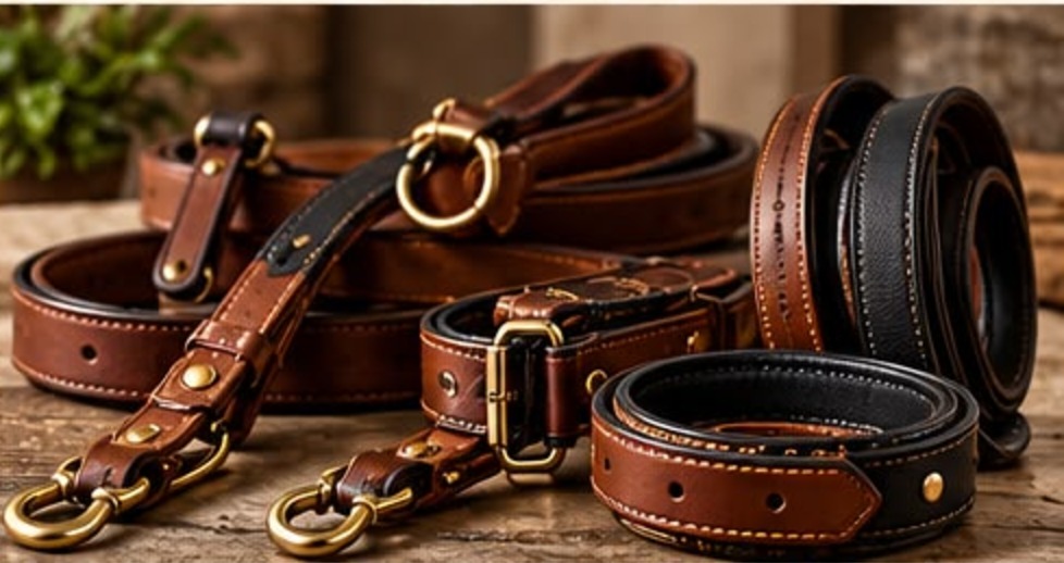 Padded Leather Collar (illustrative image)